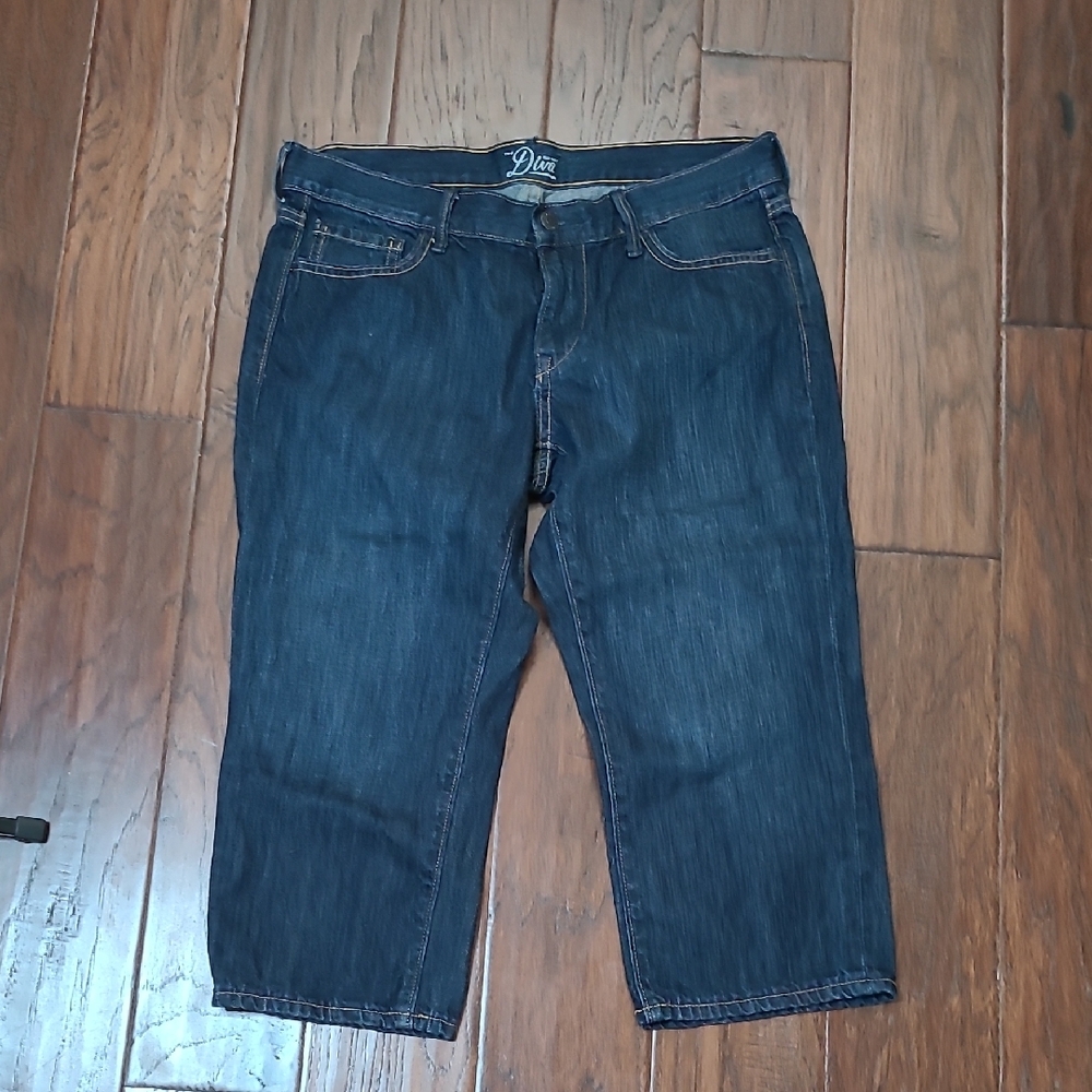 Old Navy The Diva Dark Blue Cropped Jeans size 8